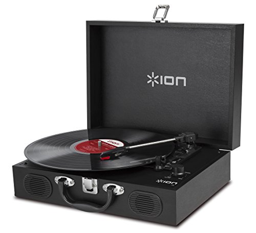 ION Audio ポータブルレコードプレーヤー スーツケース型 スピーカー内蔵持ち運び 電池でも稼働 Vinyl ..