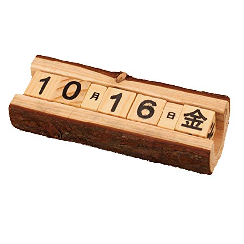 カレンダー 卓上 万年 日めくり 木製 アンティーク風 職人手作り 卓上カレンダー デスクカレンダー 木製 万年カレンダー DIY 再利用可能 デスクカレンダーブロック 配達3?5労働日まで