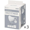 DAILY FIT MASK 立体 ふつうサイズ ホワイト 30枚入 3個セット アイリスオーヤマ 全国一律送料無料