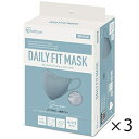 DAILY FIT MASK 立体 ふつうサイズ シャボン 30枚入 3個セット アイリスオーヤマ 全国一律送料無料