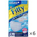 Fitty シルキータッチ耳ゴムふわり ふつうサイズ ホワイト 7枚入 6個セット 玉川衛材 全国一律送料無料(4)
