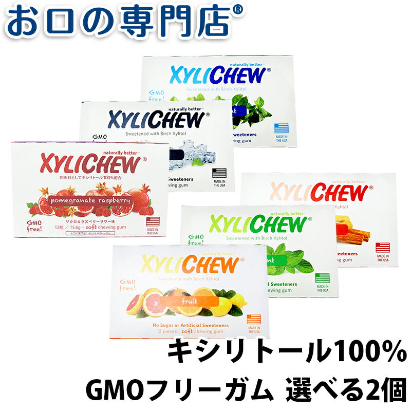 【19日限定最大P5倍】【送料無料】キシリトール100% XyLichew(キシリチュウ) ブリスターパック12粒 ×選べる2個 歯科専売品