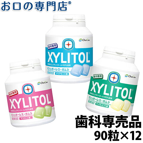 【あす楽 送料無料】 【キシリトール100％は歯科専売品だけ】ロッテ キシリトールガム ボトルタイプ90粒×12本