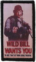 ワッペン屋Dongri WILD BILL WANTS YOU クロス転写式 マジックテープ式 ベルクロ ワッペン パッチ サバゲー ミリタリー A0581