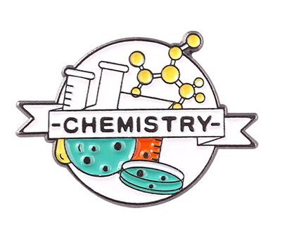 CHEMISTRY ケミストリー 化学 ピンバッジ ピンズ バタフライクラッチ バッジ ラペルピン ブローチ スーツ 胸元 面白 グッズ 雑貨 R0027