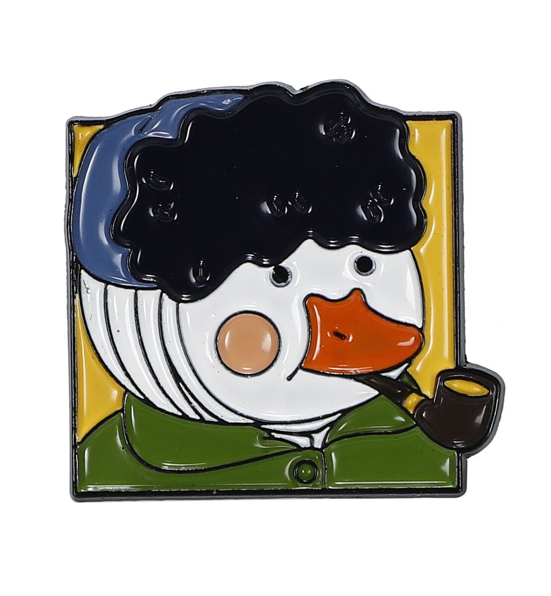 ゴッホ自画像風 名画 ピンバッジ ピンズ バタフライクラッチ バッジ ラペルピン ブローチ スーツ 胸元 面白 グッズ 雑貨 R0032のサムネイル