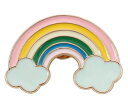 虹の橋 レインボー 夢可愛い ピンズ 合金製 可愛い バタフライクラッチ バッジ ラペルピン ブローチ スーツ 胸元 面白 グッズ 雑貨 R0083