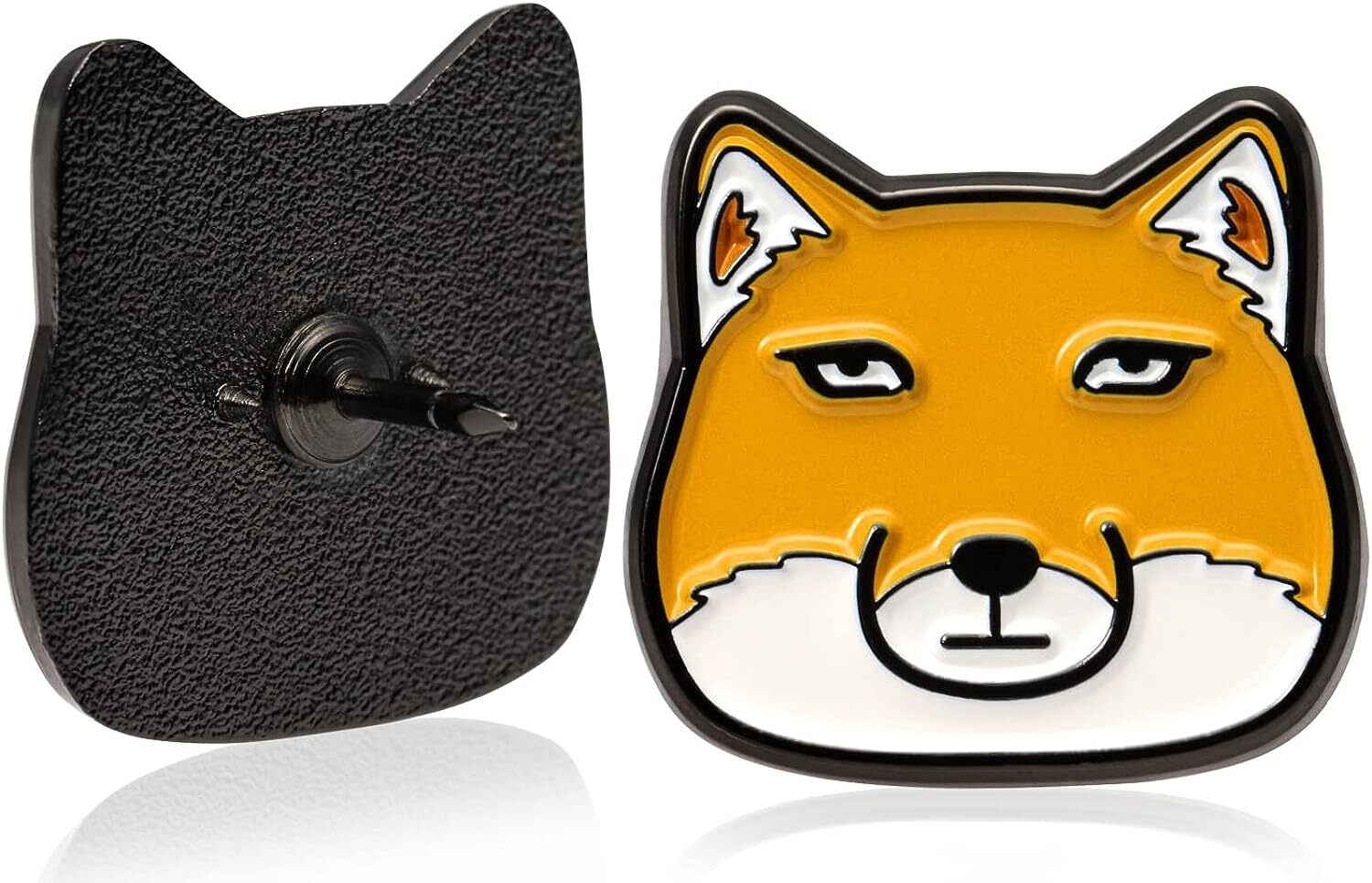 Don Flyee チベットスナギツネ 面白 ピンバッジ ピンズ バタフライクラッチ アクセサリー 合金製 C0071のサムネイル