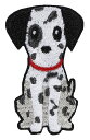 ワッペン屋Dongri 犬 ドッグ 動物 縦5cm 横3cm おもしろ 刺繍 アイロン ワッペン アップリケ 可愛い W0037