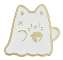 猫 お化け ピンバッジ バタフライクラッチ バッジ ラペルピン ブローチ スーツ 可愛い 胸元 面白 グッズ 雑貨 R0173