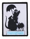 ワッペン屋Dongri バンクシー banksy グラフィティー クロス転写式 サバゲー パッチ ワッペン 着脱式(マジックテープ、ベルクロ対応) 面ファスナー A0551(3)