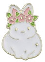 ピンバッジ うさぎ お花 観葉植物 バタフライクラッチ バッジ ラペルピン ブローチ スーツ 可愛い 胸元 面白 グッズ 雑貨 R0261