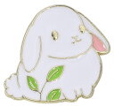 ピンバッジ うさぎ お花 観葉植物 バタフライクラッチ バッジ ラペルピン ブローチ スーツ 可愛い 胸元 面白 グッズ 雑貨 R0262