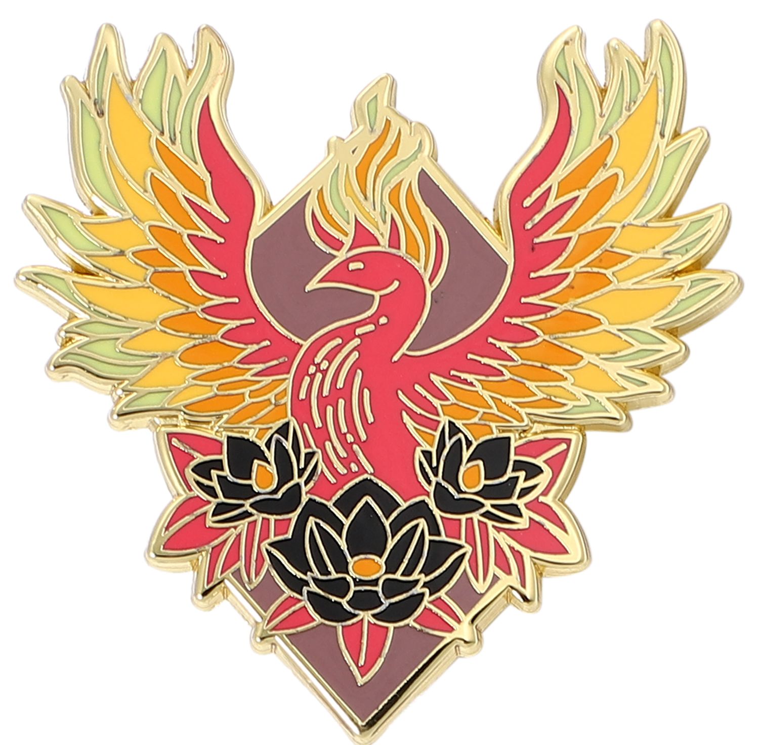 ピンバッジ 鳳凰 フェニックス バッジ ラペルピン ブローチ スーツ 可愛い 胸元 面白 グッズ 雑貨 R0419