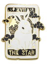ピンバッジ うさぎ タロットカード風 バッジ ラペルピン ブローチ スーツ 可愛い 胸元 面白 グッズ 雑貨 R0420