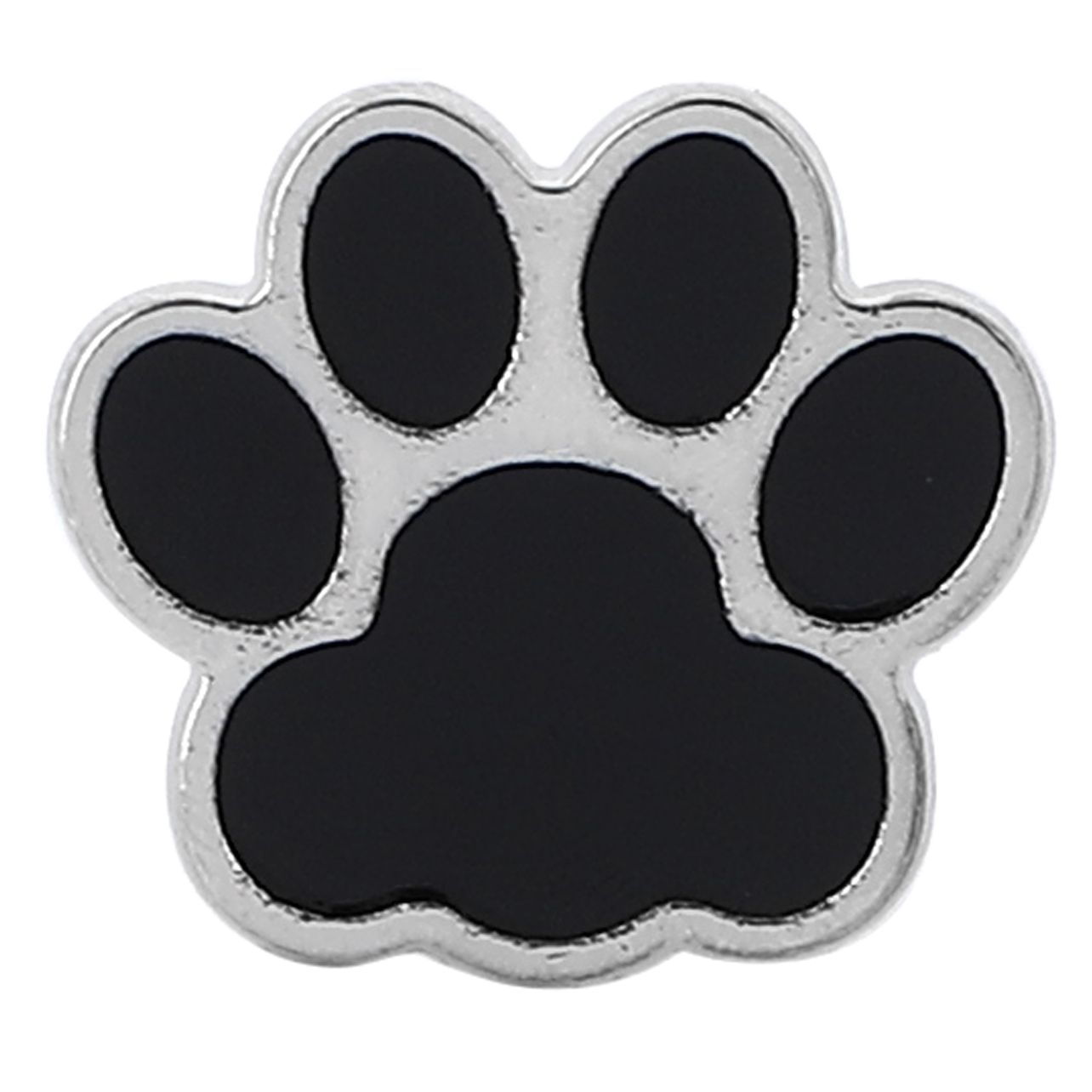 ピンバッジ 肉球デザイン バッジ ピンズ シルバー仕上げ おしゃれ メンズ レディース ラペルピン バタフライクラッチ ギフト 記念品 R0436