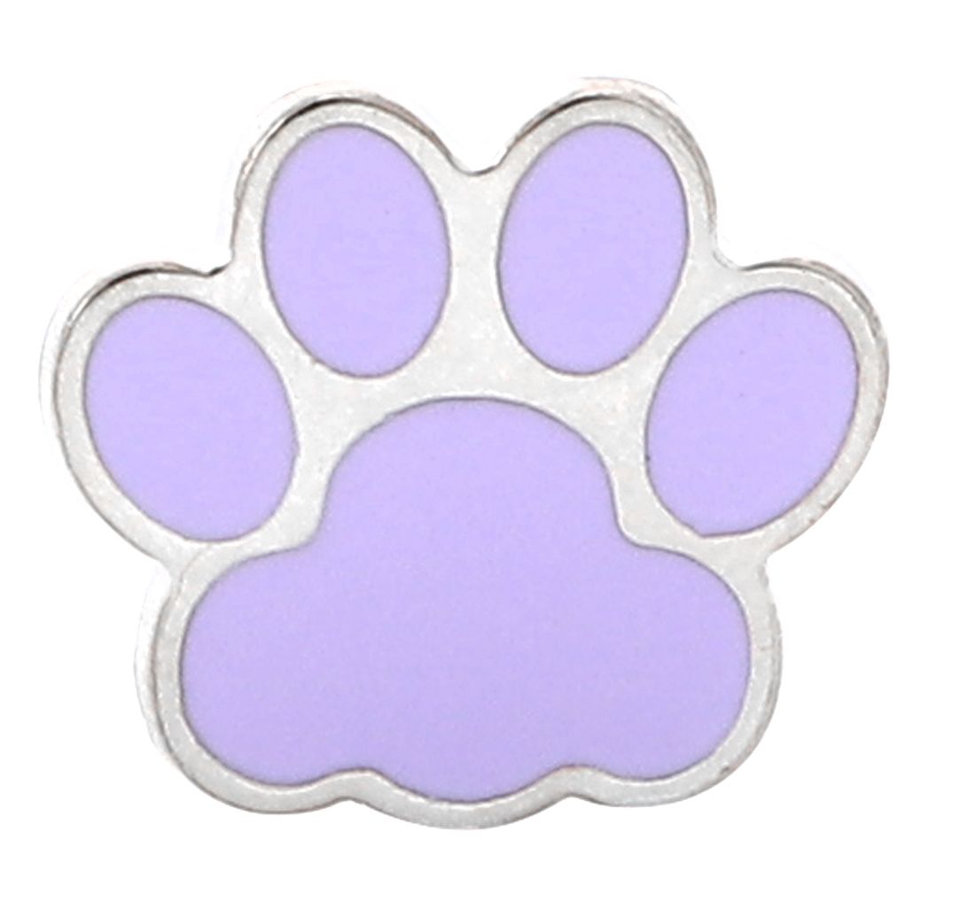 ピンバッジ 肉球デザイン バッジ ピンズ シルバー仕上げ おしゃれ メンズ レディース ラペルピン バタフライクラッチ ギフト 記念品 R0437