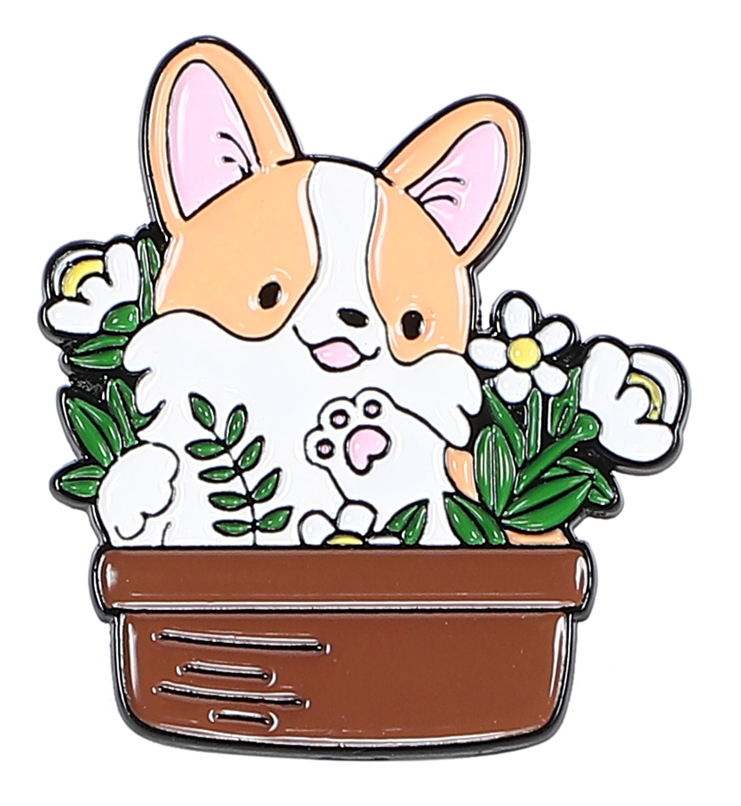 ピンバッジ コーギー バッジ ピンズ おしゃれ メンズ レディース ラペルピン バタフライクラッチ ギフト 記念品 R0442