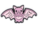 ピンバッジ コウモリ バッジ ピンズ おしゃれ メンズ レディース ラペルピン バタフライクラッチ ギフト 記念品 ユーモアデザイン R0443