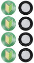 ゼッケン留め マグネット式 4個セット 初心者マーク 強力ネオジム磁石 ランニング マラソン 穴あけ不要 軽量3g 簡単装着 ユニフォーム保護 ゼッケンピン代替...