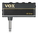 VOX AP3-UD amPlug3 UK Drive アンプラグ ヘッドホン ギターアンプ リズム機能搭載 amPlug3は、世界で最も売れたヘッドフォンアンプ、amPlugの最新世代であり、どんなプレイヤーでもヘッドフォンに本格的なサウンドをシームレスに実現し、いつでもどこでも練習できます。 amPlug3は、ギターに直接プラグ・インできるカジュアルさ、アナログ回路にこだわった本格サウンド、バリエーション豊富なラインナップと、2007年の登場以来、超ロングセラーを続けるamPlugシリーズの第3世代です。幅広いラインナップを用意、アイコニックなそれぞれのアンプのトーンを再現しています。シンプルさと豊かなサウンド・クオリティを両立させた、ミュージシャンにとって理想的な練習ツールと言えるでしょう。 本格的なサウンドと便利な機能で練習やセッションを向上させましょう。優れたアンプのトーンに加えて、amPlug3シリーズには強力なステレオ・エフェクトとリズム機能を内蔵しており、練習などの演奏中、多彩な編集と包括的な音響体験を提供します。 ●アナログ回路は、広範囲の真空管アンプの圧縮と倍音を忠実に再現するように大幅に向上しています。 ●大幅に刷新されたエフェクト・セクションには、ステレオ・エフェクトを含み、ヘッドフォンや録音時にはより広がりのあるサウンド体験を実現します。 ●リズム機能が追加、各モデルには9つの基本パターンを内蔵しています。 ●スマートフォンや他の外部オーディオデバイスをAUXジャックに接続することで、お気に入りのトラックに合わせて演奏できます。また、TRRSケーブルを使用してAUXジャックに直接スマートフォンやノートパソコンに録音できます。 ●amPlug3のエレガントでアンプのような外観が、全体の向上した体験に寄与しています。 UK 100Wスタックサウンドをエミュレート。CH1はフルヴィンテージトーンを提供し、CH2はエッジの効いたディストーショントーンを生み出します。 ■内蔵エフェクト Chorus,Delay,Reverb ■内蔵リズム・パターン Rock1,Rock2,Blues,Pop1,Pop2,Funk1,Metal1,Jazz,Metronome SPECIFICATIONS 入出力端子: Phones端子(3.5mmステレオ・ミニフォーン・ジャック)、 AUX端子(CTIA準拠3.5mm TRRSミニフォーン・ジャック) 電源:単4形乾電池2本、または単4形ニッケル水素充電池2本 電池寿命: 11時間/17時間(アルカリ乾電池、FXまたはRHYTHMオン時/オフ時)、 4時間/6時間(マンガン乾電池、FXまたはRHYTHMオン時/オフ時) 外形寸法(W×D×H):87×33×39mm(プラグ収納時) 質量:40g(電池含まず) 付属品:動作確認用単4形マンガン乾電池2本