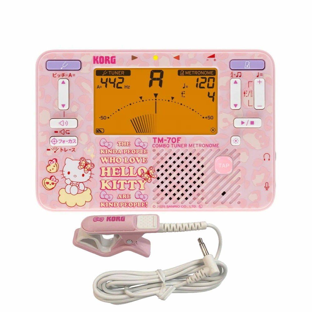 KORG TM-70C SKT コルグ チューナー メトロノーム ハローキティ CM-400 コンタクトマイク付