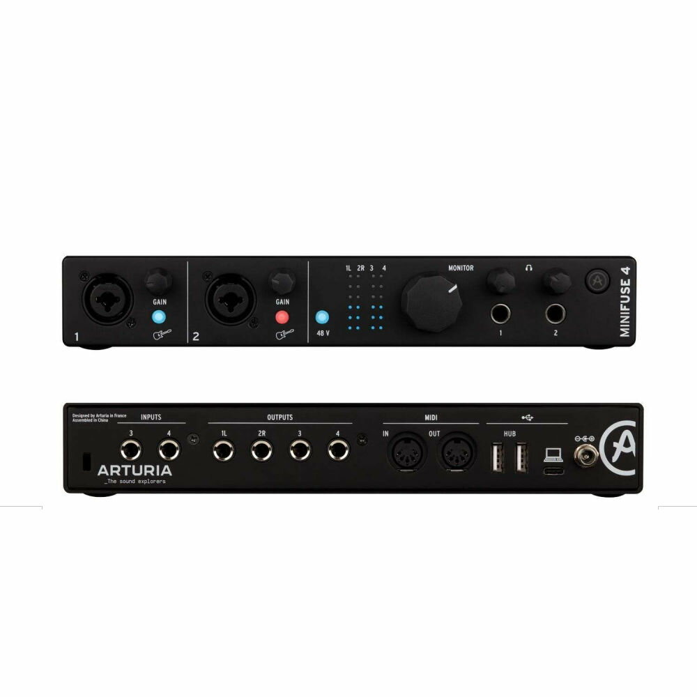 MINIFUSE 4-BLACK アートリア USBオーディオインターフェイス ブラック ARTURIA MiniFuse 4