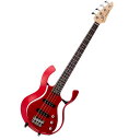 VOX STARSTREAM BASS 2S 独創的なフォルムに秘められた絶妙なボディ・バランス！ 軽量設計、ショート・スケール Starstream Bassがお手頃な価格で登場！ 独創的なフレーム構造、軽量設計、絶妙なボディ・バランスにより、 高いプレイアビリティを実現するStarstream Bass。 ショート・スケールを採用し、持ち運びも苦にならない軽量・コンパクト設計等、 見た目のインパクトさだけでなく、実用性に富んだ数々の仕様を実現しています。 Starstream Bass Artistに引き続き、お手頃な価格で登場です。 Starstream Bass 2S は、ブライトでディープなサウンドが 特徴のシングル・コイル・タイプのピックアップを搭載したベース・ギターです。 ブラック、レッド、ホワイトの中からお選びいただけます。 絶妙なボディ・バランスを可能にするフレーム構造 フレーム構造による軽量なボディながら、抜群のボディ・バランスを実現。 見た目のインパクトだけでなく、高い次元でのプレイアビリティも実現しました。 初心者、身体の小さい人でも弾きやすいベースとなっています。 30インチ（762 mm）ショート・スケールを採用 Starstream Bassでは弾きやすく、 コンパクトな30インチ・ショート・スケールを採用しました。 軽量でコンパクト 約3.00kgと（平均的なストラト・キャスターよりも）軽く、 持ち運びも苦になりません。 抜けのある音色が特徴のシングル・コイル・タイプのピックアップを搭載 ピックアップには、それぞれボリューム・コントロールがついているので、 2つのボリューム・バランスとトーン・コントロールによって、 音色のバリエーションが拡がります。 SPECIFICATIONS ボディ：ポプラ + ABS樹脂フレーム スケール： 30インチ（762mm） ネック： メイプル 指板：パープル・ハート フレット数：21 ナット幅：38 mm ゲージ：.045 &#12316; .105 ピックアップ：ハム・バッキング・ピックアップ x 1、シリーズ・パラレル切り替え（ボリュームプルでシリーズ） コントロール：1ボリューム、1トーン 付属品：ネック調整用レンチ、サドル調整用レンチ、ギグバッグ カラー・バリエーション： ブラック、レッド、ホワイト