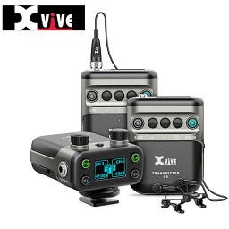 Xvive U5T2 ワイヤレス オーディオシステム 送信機x2+ピンマイクx2+受信機x1