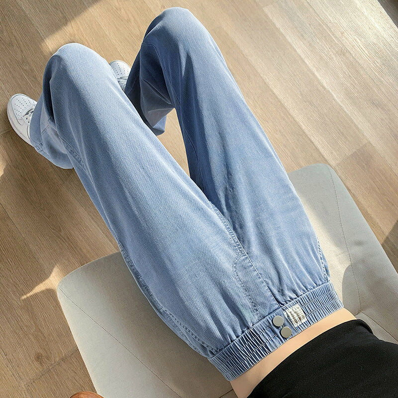 リアルショットワイドレッグパンツ レディース ハイウエスト ドレープリー ボトムス