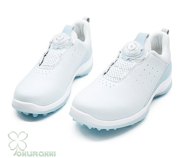 【すぐ使える感謝祭クーポン4％＆5％＆6％】ゴルフ ゴルフシューズ ダイヤル式 ソフトスパイク レディ..