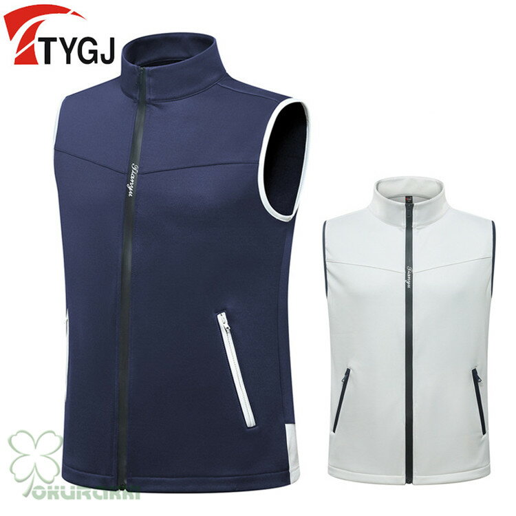 楽天オークラッキ 楽天市場店【すぐ使える超お得クーポン4％＆5％＆6％】ゴルフベスト メンズ ジャケット ゴルフウェア 防寒 保温 秋冬 ボア素材スポーツウェア 男性用 紳士 カジュアル 通気性