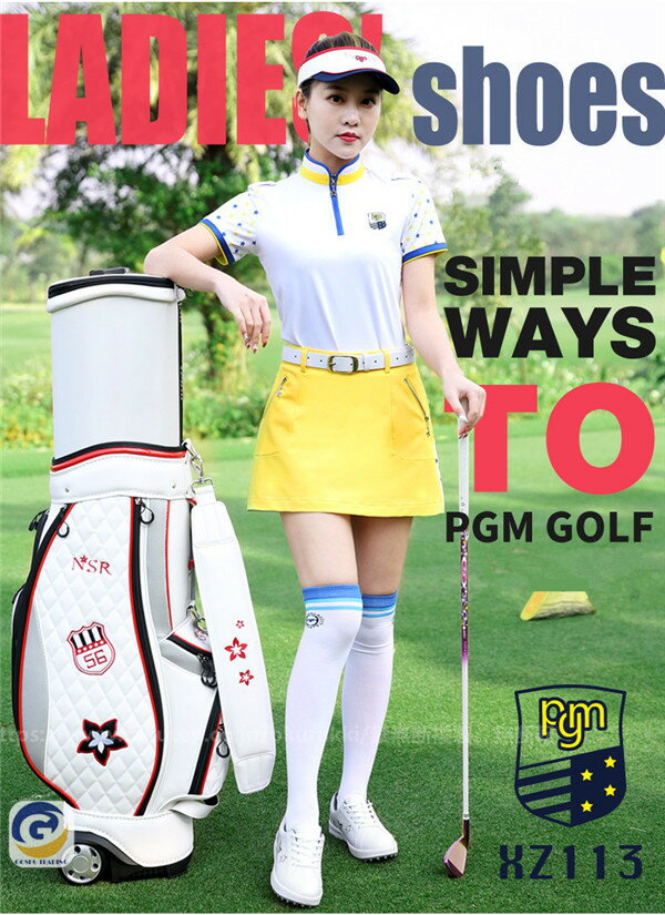 ゴルフ ゴルフシューズ ソフトスパイク レディース スパイクシューズスニーカー 靴 防水 人工皮革