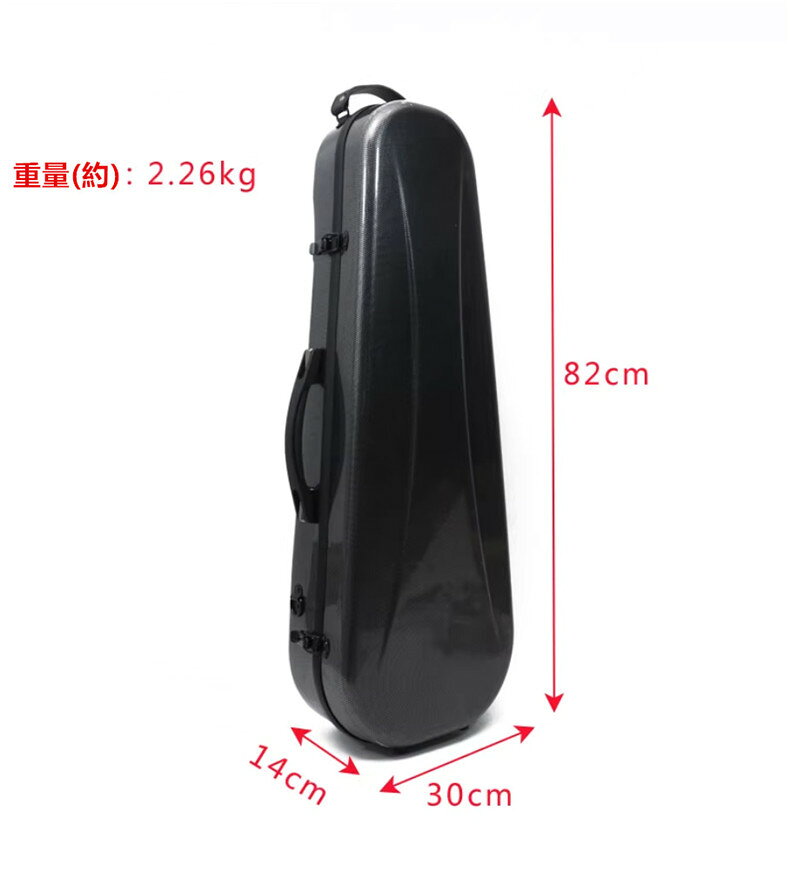 VIOLA CASE ビオラケース 楽器 弦楽器 カーボンファイバー製 軽量 堅牢 ケース ク...