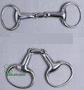 水勒銜 ハミ 銜(はみ)馬銜 bit 轡くつわ 水勒 乗馬 乗馬用品 馬具 ダブルジョイント 水勒ハミ(真鍮) 乗馬 ハミ 乗馬用