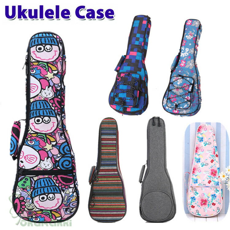 【すぐ使える感謝祭クーポン4%&5%&6%】Ukulele Case ウクレレケース ウクレレ 楽器 ケース バッグ ソフトケース リュック ソプラノ コンサート クッション付き 軽量