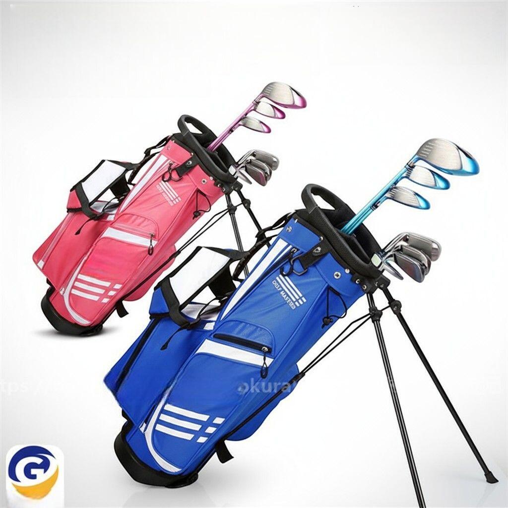 ゴルフクラブケース スタンド式キャディーバッグ 子供 キッズ用 青少年 クラブケース ゴルフ 練習用 軽..
