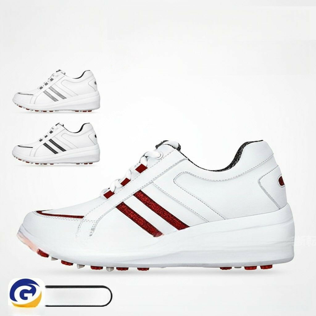 ゴルフ ゴルフシューズ ソフトスパイク レディース スパイクシューズ 防水 人工皮革