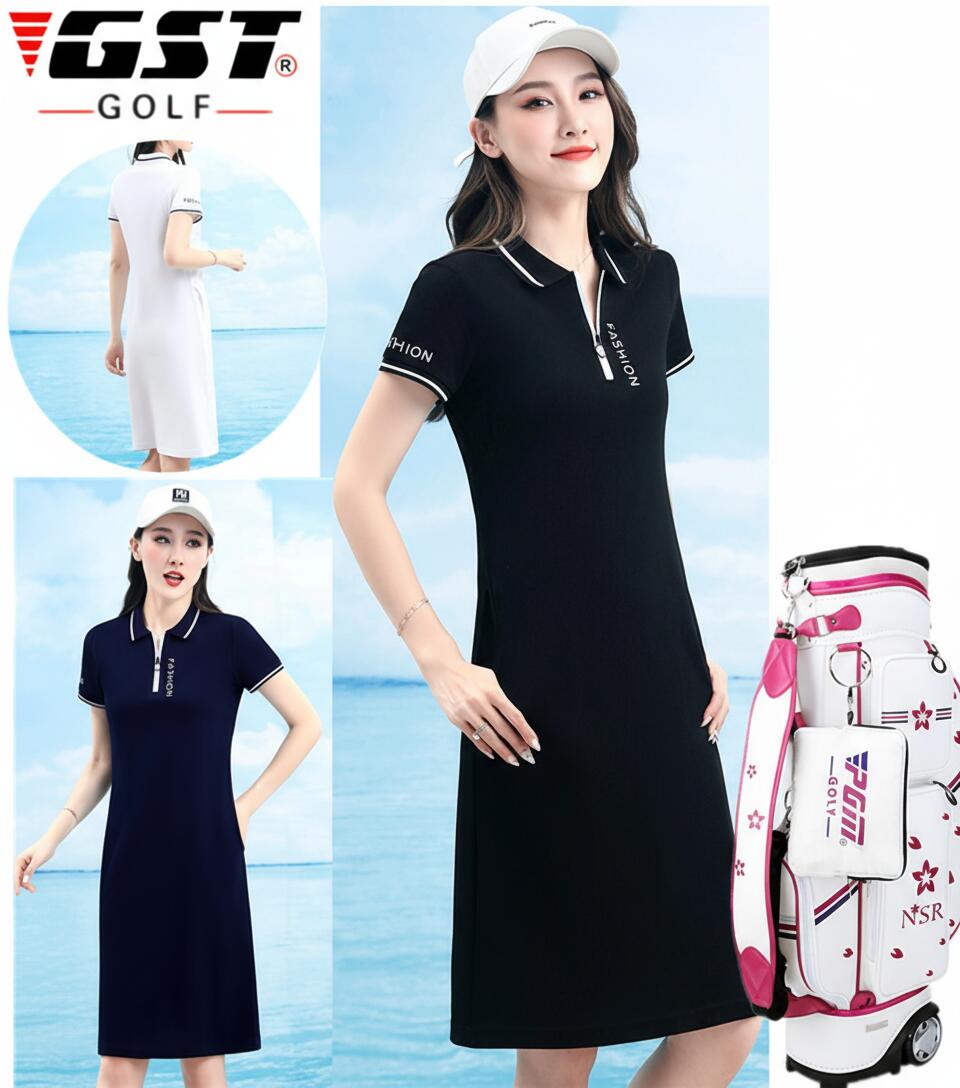 ゴルフウェア レディース ゴルフ ドレス ワンピース 丈長め ゴルフ スカート かわいい おしゃれ 新作
