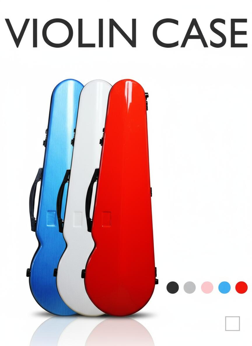 VIOLIN CASE バイオリンケース サイズ 4/4 楽器 弦楽器 カーボンファイバー製 軽量 堅牢 ケース 3WAY リュック ショルダー 手提げ