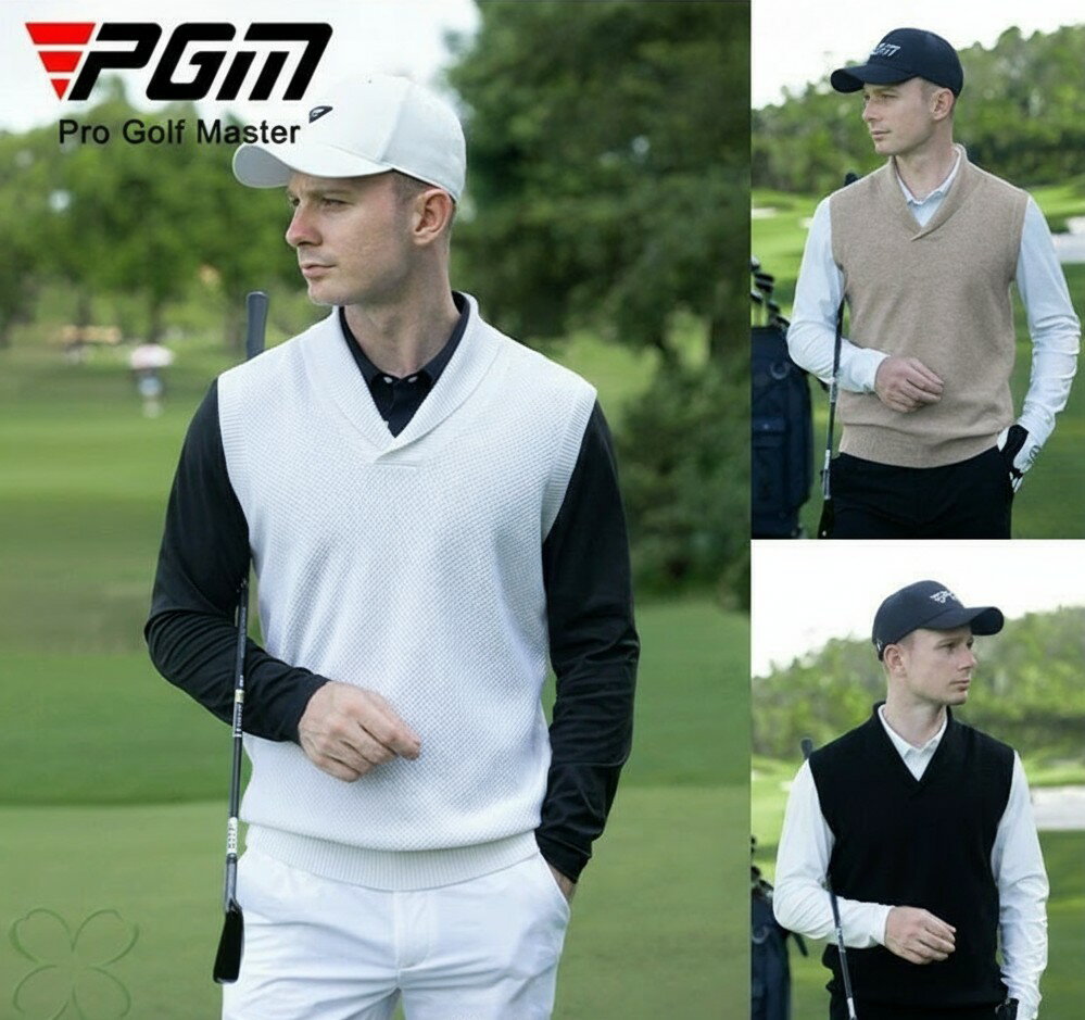 ゴルフ GOLF ウールセーター 秋 冬 メンズ コート ゴルフベスト ニットセーター 防寒 暖かい プレゼン..