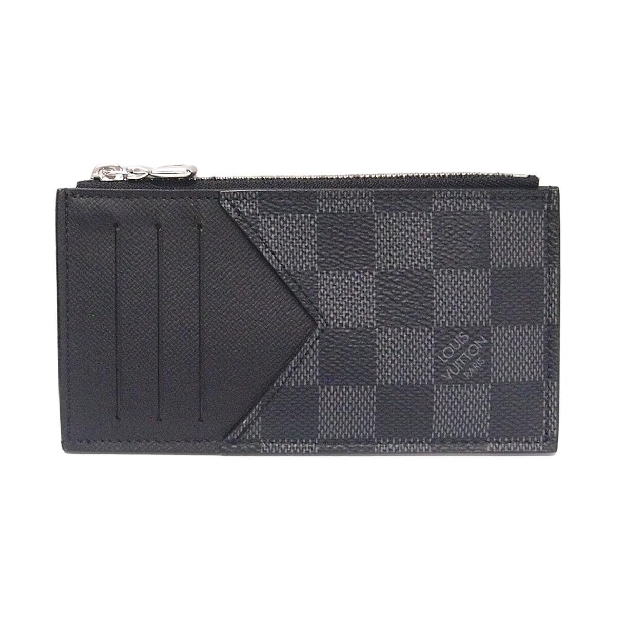 【中古】LOUIS VUITTON ルイ ヴィトン コインカード・ホルダー ダミエ・グラフィット N64038 P242-14【他サイト併売品】