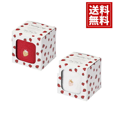 ストロベリーソフト タオル 詰め合わせ【送料無料】Strawberry Soft 苺 赤 白 女の子 学校 刺繍 化粧箱 内祝い 出産祝い 結婚祝い 香典返し 快気祝い 結婚内祝い 出産内祝い 引出物 お返し 満中陰志 引越し ご挨拶 粗供養 御祝 誕生日祝