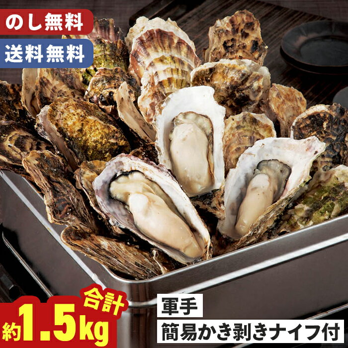 ●こちらの商品はメーカー直送のため、他商品と同梱及び同送はできません。●明細書・領収書・当店紙袋は同梱しておりません。※紙袋は別送も不可●一部配送不可の地域がございます。●「コンビニ等前払い決済・銀行振込」をご指定の場合、ご入金が当店にて確認でき次第、メーカーへ商品の手配をいたします。●ご注文内容に不備がありますと、手配が遅れますのでご注意ください。●写真はイメージです。 ご家庭のコンロでも簡単に美味しい蒸し焼きがお楽しみいただけます。お歳暮・年末年始・お祝い・内祝い・ご自宅用にも。商品内容牡蛎 合計約1.5kg(12～20個)、軍手、簡易かき剥きナイフ賞味期間製造後365日のし形態短冊のしお届け時の荷姿無包装※送り状伝票が直貼りになるため、ご自宅送りから先方への手渡しはおススメできません。先方へ直接お送りくださいませ。運送便冷凍商品によって運送便が異なります。「ヤマト運輸」「佐川急便」「日本郵便（ゆうパック）」のいずれかでお届けします。※指定不可▼その他のお歳暮・冬ギフトはこちら