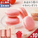 マカロン あまおう苺 メゾン・ド・フレーズ 送料無料 のし無料 包装無料 10個入【メーカー直送】 内祝 お歳暮 2025 贈答用 出産内祝 可愛い 高級 絶品...