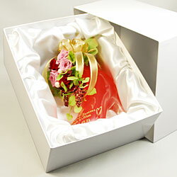 名入れ プリザーブドフラワー シンデレラシュー ブルーキュラソー 350ml 名前入り 名前 プレゼント ギフト 贈り物 お酒 おしゃれ かわいい 女性 母の日 誕生日プレゼント 彼女 女友達