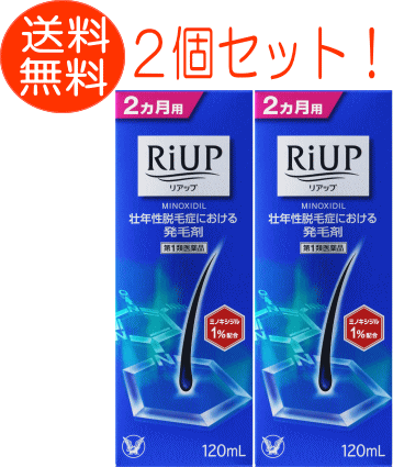 【第1類医薬品】　育毛　男性用　リアップ 120ml　2個　大正製薬　※お一人様1個までとさせて頂きます。※　【あす楽対応】