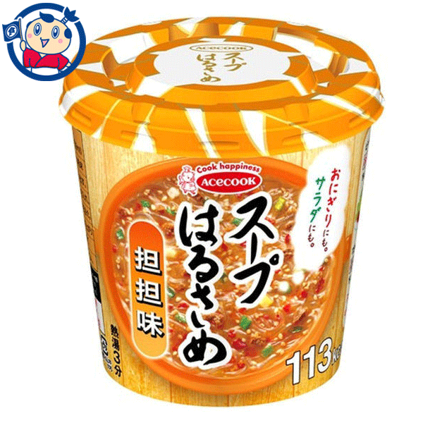 送料無料 カップスープ エースコック スープはるさめ坦坦味 31g×6個入×3ケースのサムネイル