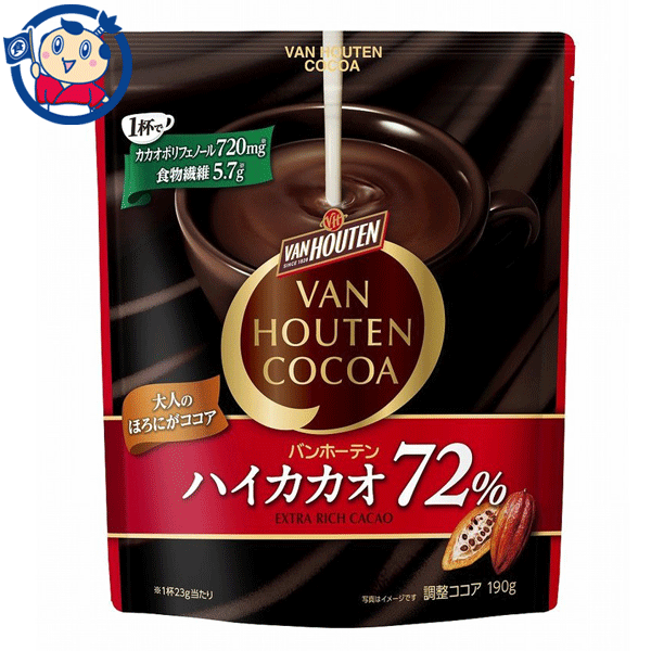 片岡物産 バンホーテンハイカカオ72% 190g...の商品画像