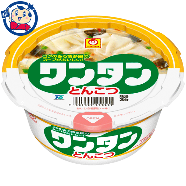 東洋水産 マルちゃんワンタンとんこつ 37g×12個入×3ケース